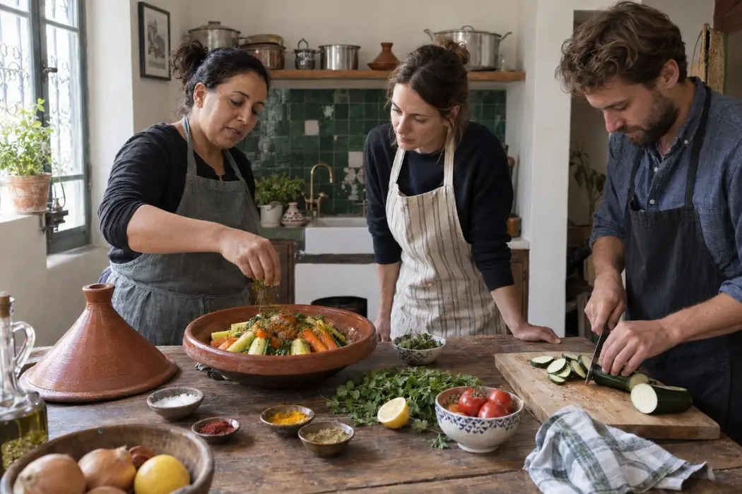 Corso di cucina marocchina a Marrakech con ML Escapes